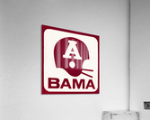 Vintage Alabame Football Helmet Art Acrylic Print