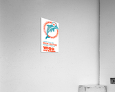 WIOD 610 AM Radio Miami Dolphins Poster Acrylic Print