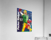 retro sports poster 1987 packer badger (1) Acrylic Print