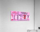 university of georgia college football ticket stub print on wood Acrylic Print