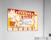 1952 minnesota golden gophers football season ticket Acrylic Print