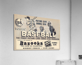 1955 Topps Baseball Bazooka Bubble Gum Ad Acrylic Print