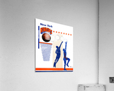 George Kalinsky Art Vintage New York Knicks Poster Reproduction Sports Art Acrylic Print