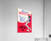 1957_Major League Baseball_Chicago White Sox_Vintage Score Book Wall Art Acrylic Print