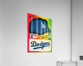 1983 Fleer Sticker LA Dodgers Ballcap Art Acrylic Print