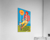 1950 shell oil football schedule poster Acrylic Print