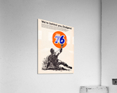 76 gasoline vintage advertisement posters Acrylic Print