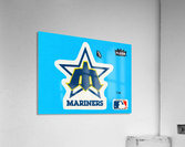 1982 fleer sticker seattle mariners reproduction art Acrylic Print