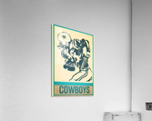 1981 dallas cowboys retro football art Acrylic Print