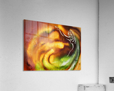 Gorgeous Dance Of Autumn Vortex Abstract Watercolor   Acrylic Print