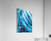 Cool Blue Flamenco Dance Abstract Watercolor   Acrylic Print