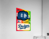 1983 fleer baseball stickers la dodgers ballcap art_ 1  Acrylic Print