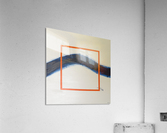 Wavy horizon framed by the sunset  Acrylic Print