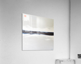 Blue horizon on white Midday Acrylic Print