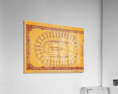 1930 Los Angeles Coliseum Stadium Map Acrylic Print