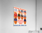 1962 Chicago Cubs Program Wall Art Acrylic Print