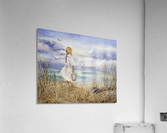 Art Collectors Favorite Girl And Ocean Painting  Acrylic Print