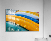 Canoes at Moraine Lake Canada Acrylic Print