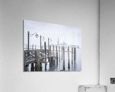 Jetty over Venetian lagoon, Venice, Italy Acrylic Print