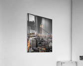 Empire State Building with New York City Manhattan skyline with skyscrapers Acrylic Print