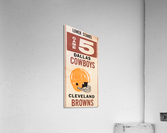 1969 Cleveland Browns vs. Dallas Cowboys Acrylic Print
