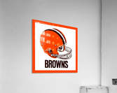1971 Cleveland Browns Helmet Acrylic Print