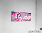 1973 New England Patriots Season Ticket Art Acrylic Print