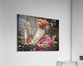 white beard Acrylic Print