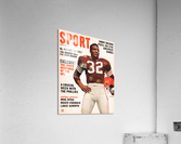 1964 Sport Magazine Jim Brown Cover Art Acrylic Print