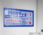 1937 Indiana vs. Purdue Ticket Stub Art Acrylic Print