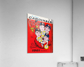 1961 St. Louis Cardinals Yearbook Poster Acrylic Print