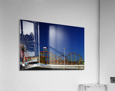 Deserted Ocean City Amusement Pier Blue Sky Acrylic Print