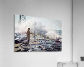 Dedicated Fisherman at the Ocean City Inlet Acrylic Print