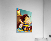 Sticky Mess - Too Much Honey Buster Bee  Acrylic Print
