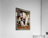 Die Schuhprobe by Franz Xaver Simm Classical Fine Art Old Masters Reproduction Acrylic Print