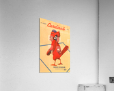 1955 St. Louis Cardinals Scorecard Canvas Acrylic Print