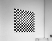 Black Check Pattern Acrylic Print