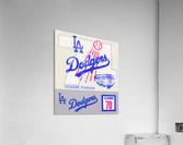 1974 Los Angeles Dodgers Ticket Stub Canvas Art Acrylic Print