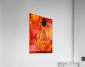 Dancing Lady Canvas Print: Vibrant Red & Orange Art Reproduction Acrylic Print