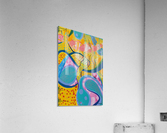 Galactic Landscape 1 Art Print - Original Acrylic by Carolina Cordon Acrylic Print