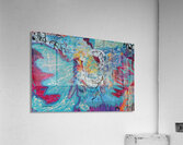 GALACTIC LANDSCAPE: Original Acrylic Painting by Carolina Cordon Reproduced by ByZo Art Acrylic Print