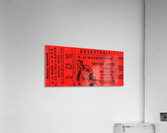 1953 Oregon State vs. Washington Basketball Ticket Canvas Acrylic Print