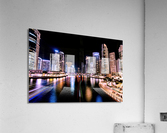 dubai marina by night  0200 Acrylic Print