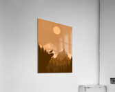 Mountain Wolf Day Acrylic Print