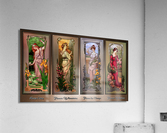 Art Nouveau Flower Series by Elisabeth Sonrel Vintage Artwork Acrylic Print