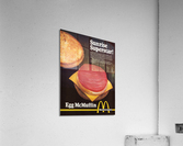 Retro McDonalds Egg McMuffin Advertisement Print Acrylic Print