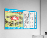 1984 Ohio State Buckeyes vs. Michigan Wolverines Football Ticket Canvas Acrylic Print