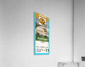 1987 New Orleans Saints vs. Packers Ticket Canvas Acrylic Print