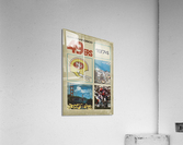 1974 San Francisco 49ers Retro Football Poster Acrylic Print