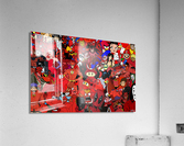 Rassemblement de Personnages  Rouge Acrylic Print